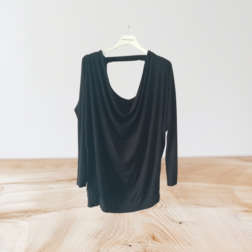 Wilfred Black Open-Back Blouse